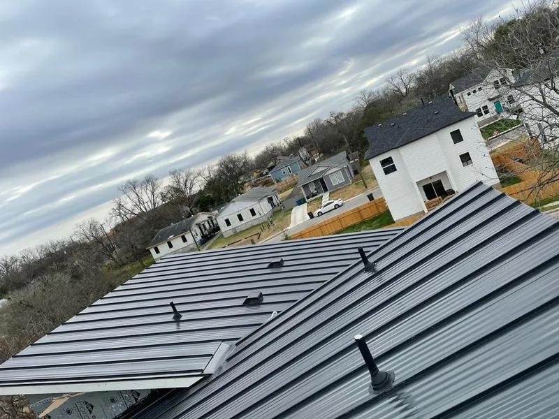 Standing seam metal roof panels with vents for Skylight Repair in East Haven